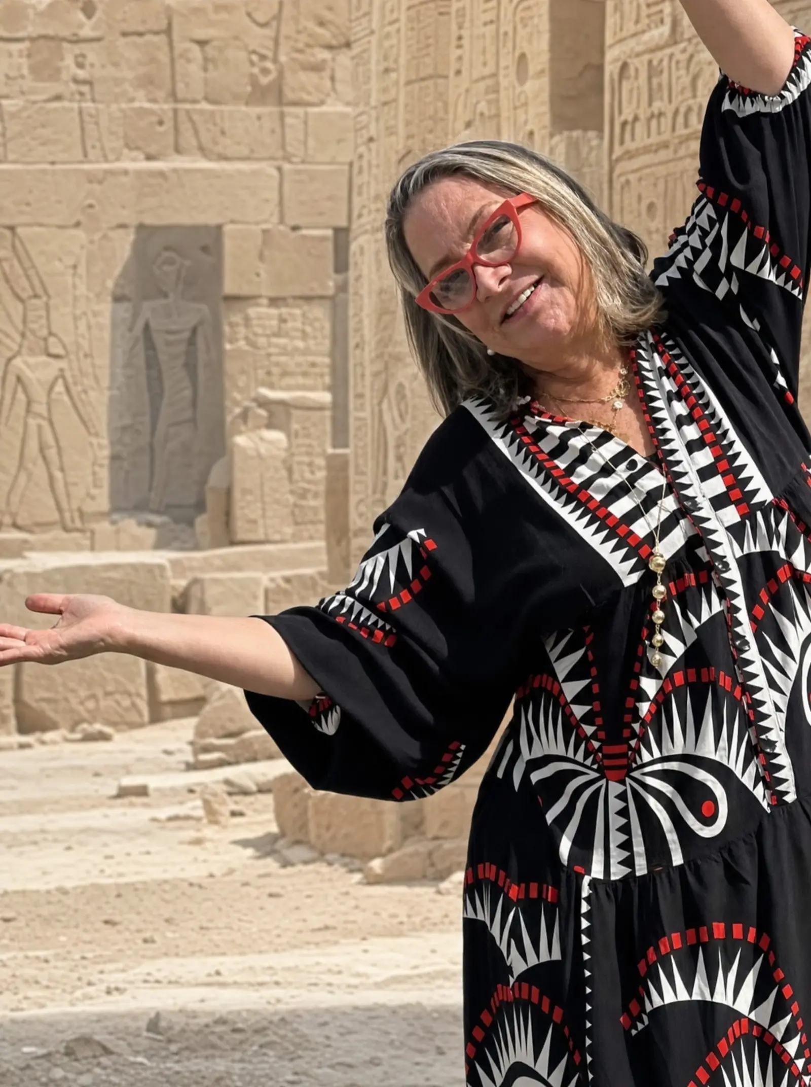 Elba Escobar, co-guide of the Egypt journey