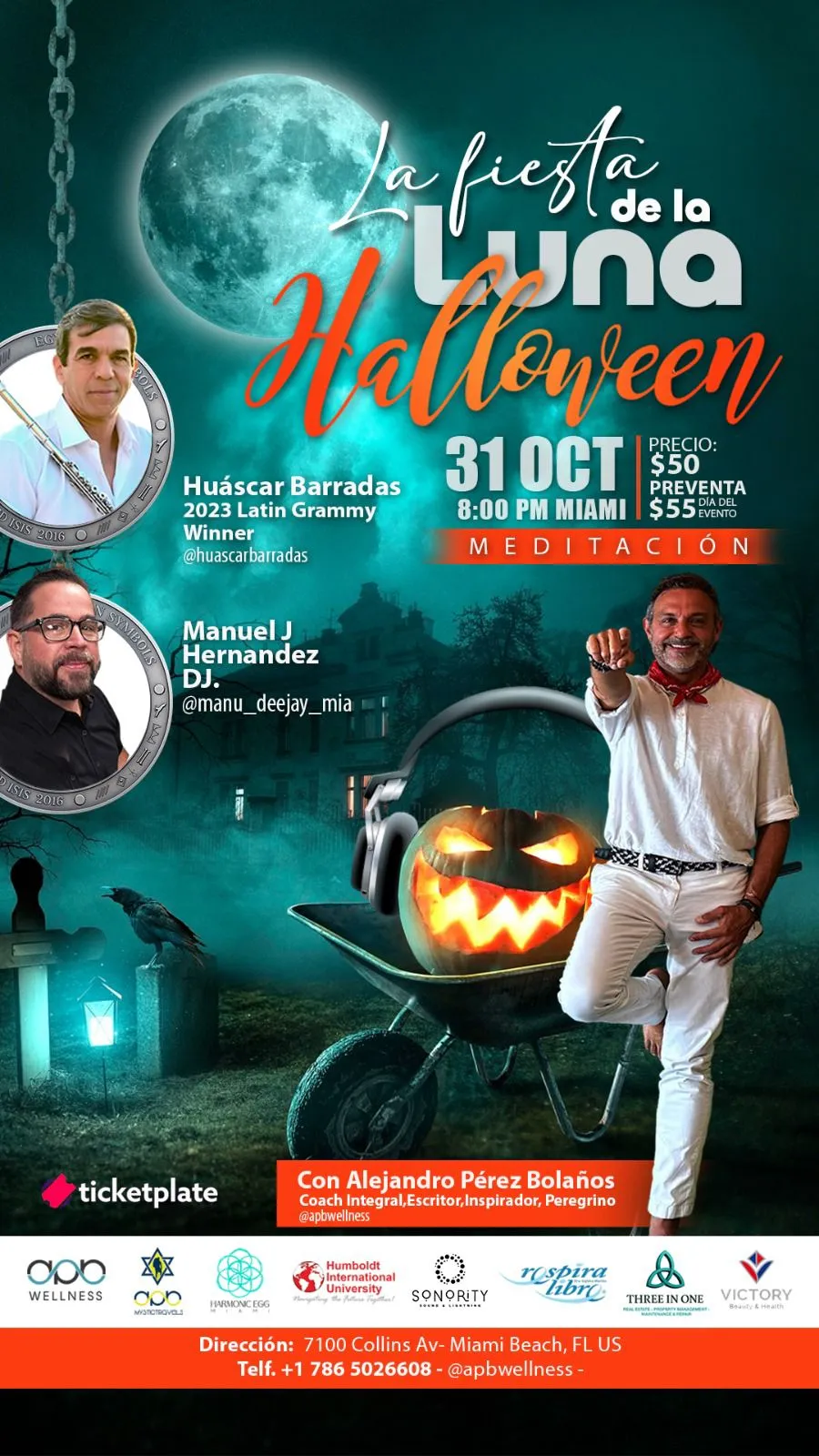 Alejandro Perez Bolaños Fiesta de la Luna Halloween